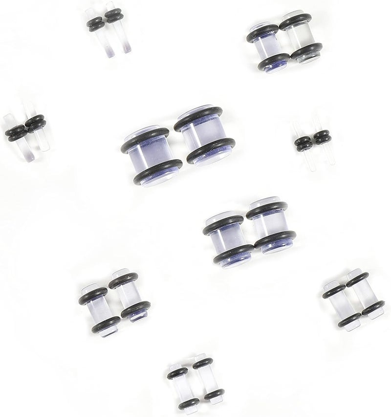 Memsion Ear Stretching Kit 50 Pieces 14Gauges-00Gauges Earrings Piercing Kit - Image 2